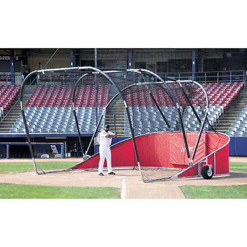 Bomber Elite Rolling Batting Cage - Red