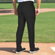 Rear view of the Champro Men's Triple Crown 2.0 Open-Bottom Baseball Pants - Black