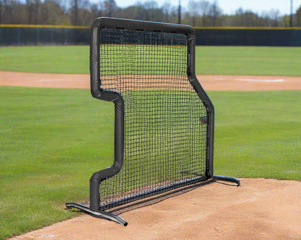 Bullet Baseball and Fastpitch L-Screen Combo (7' x 7') - Black