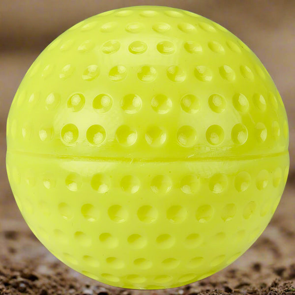 11" Dimple Molded Softball - Optic Yellow