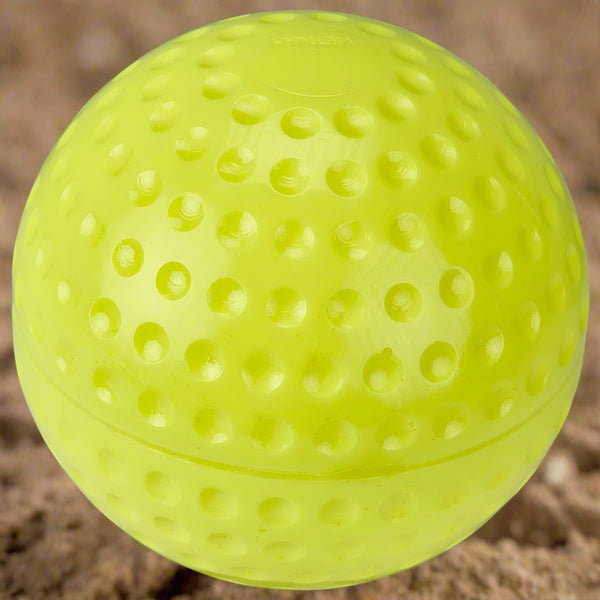 11" Dimple Molded Softball - Optic Yellow