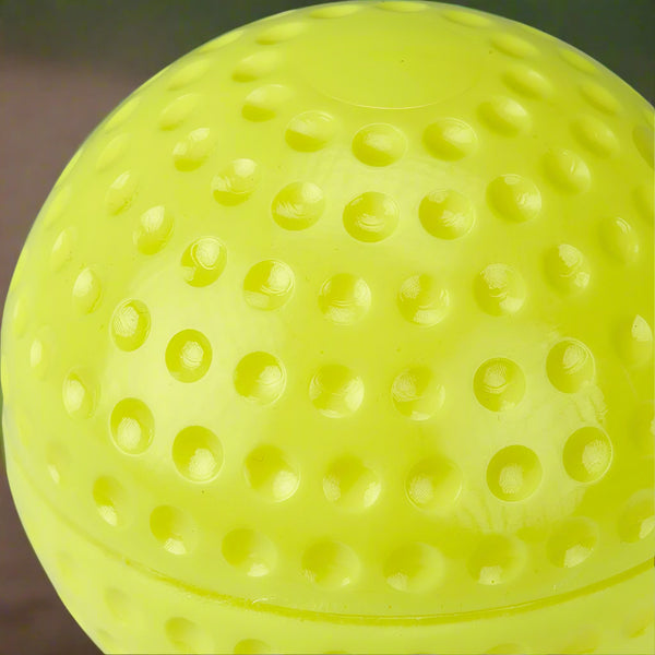 11" Dimple Molded Softball - Optic Yellow