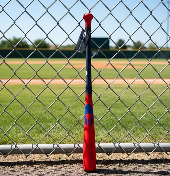 Chandler AJ99 Maple Wood Bat - Midnight Blue/Red