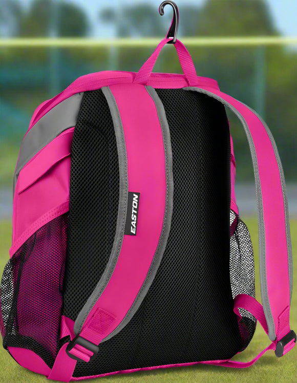 Rear view of the Easton Dugout Youth Backpack