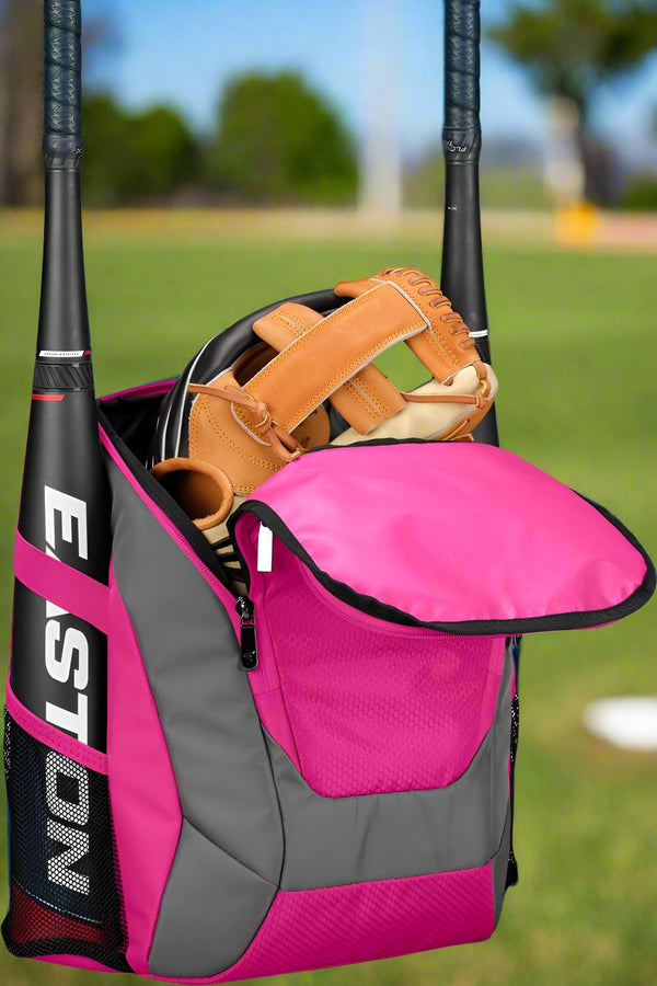 Main compartment of the Easton Dugout Youth Backpack