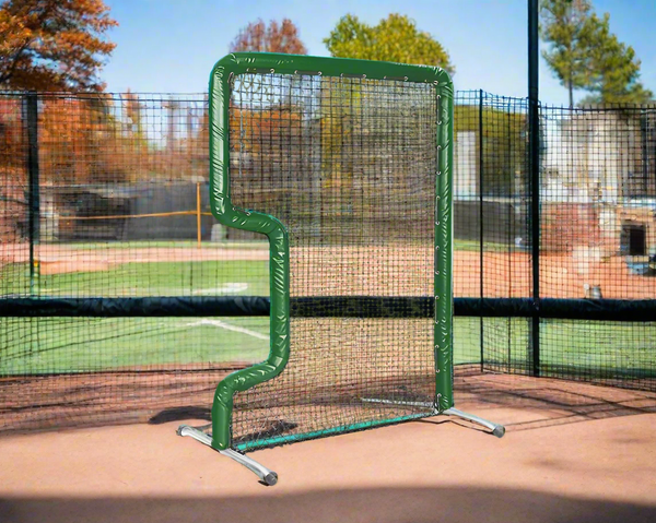 Bullet Front Toss L-Screen (7' x 5') - Dark Green