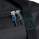 Close-up of the zippers on the Champro Wheeled Umpire Bag
