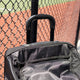 Close-up view of the telescopic handle on the Easton Wheelhouse Pro Wheeled Bag