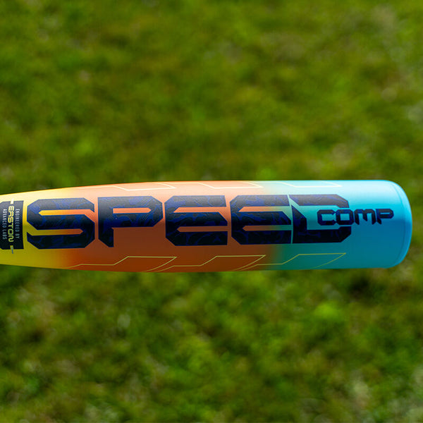 Close-up of the barrel of the 2025 Easton Speed™ Comp -13 USA Youth Baseball Bat