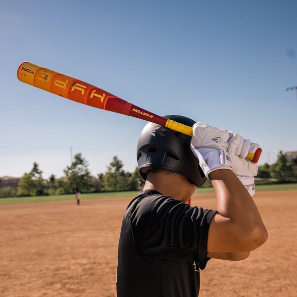 A young player using a 2025 Easton Hype Fire® USSSA 