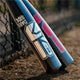 Close-up of two 2027 Easton The Dub™ Darkside™ USSSA Baseball Bats