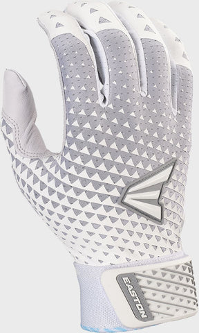 Easton Ghost NX Fastpitch Batting Gloves - White/Silver
