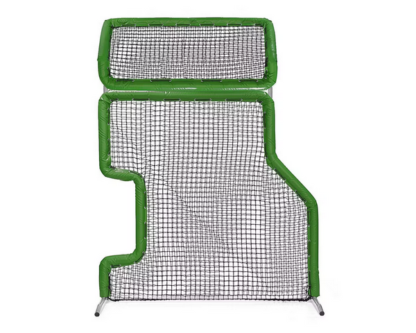 Bullet Combo L-Screen with Overhead Protector (7' x 7') - Green