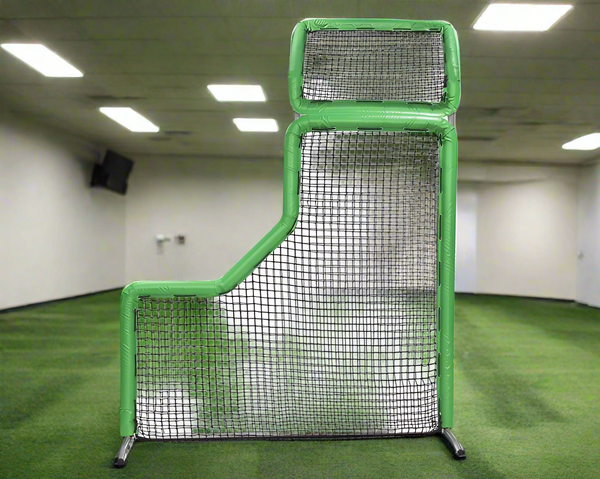 Bullet L-Screen with Overhead Protector (7' x 7') - Green