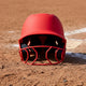 Champro HXE Fastpitch Matte Batting Helmet - Red