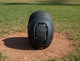 Top view of the Champro HXE Fastpitch Matte Batting Helmet - Black
