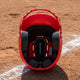 Inside view of the Champro HXE Fastpitch Matte Batting Helmet - Red
