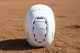 Top view of the Champro HXE Fastpitch Matte Batting Helmet - White