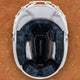 View of the inside of the Champro HXE Fastpitch Matte Batting Helmet - White