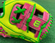 Close-up of the web on the Wilson A2000 1975SS 11.75" Baseball Glove - GOTM March 2026