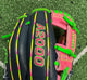 Close-up of the logo on the Wilson A2000 1724 11.75" Baseball Glove - GOTM June 2026