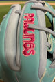 Close-up of the logo on the Rawlings Heart of the Hide  PROR934-2CBPE IconFest Exclusive 11.5" Baseball Glove