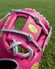 Close-up of the web on the Rawlings Heart of the Hide  PROR204-2BE IconFest Exclusive 11.5" Baseball Glove