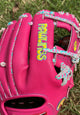 Close-up of the logo on the Rawlings Heart of the Hide  PROR204-2BE IconFest Exclusive 11.5" Baseball Glove