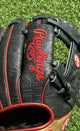 Close-up of the logo on the Rawlings Heart of the Hide June 2026 "Gold Glove Club" 11.5" Baseball Glove