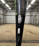 Close-up of the certification stamp on the 2027 Marucci CATX RCKLESS Gen 2 -10 Senior League USSSA Big Barrel Baseball Bat