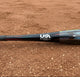 Close-up of the certification stamp on the 2027 Marucci CATX RCKLESS Gen 2 Composite -13 USA Tee Ball Bat