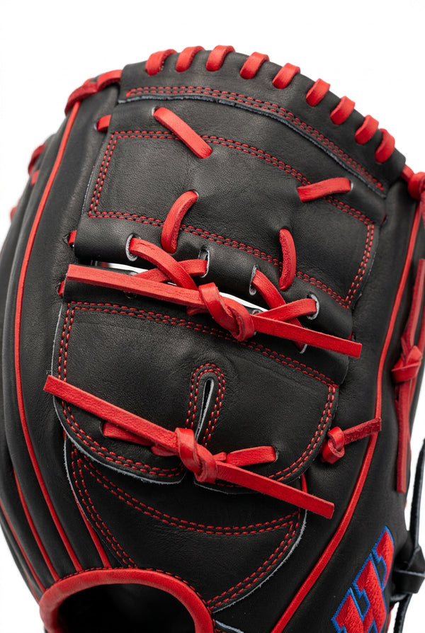 Close-up of the web on the Wilson A2000 Cristopher Sánchez GM CS61 12" Baseball Glove - GOTM November 2026