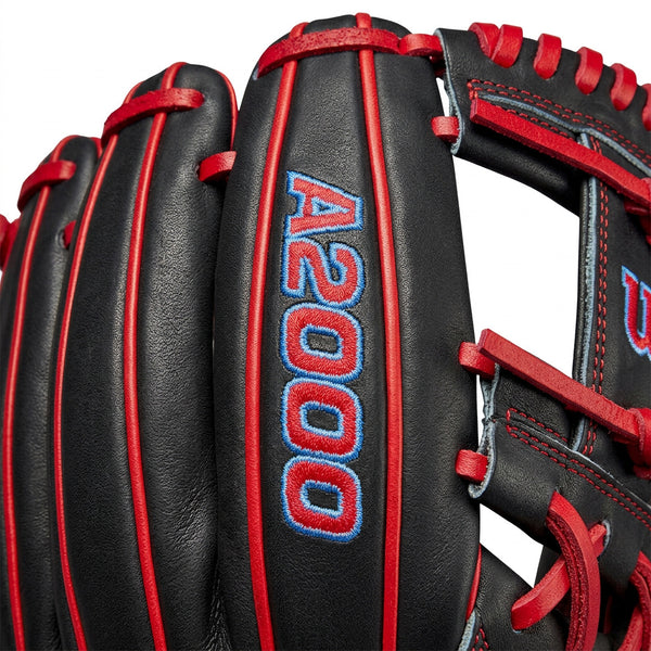 Close-up of the logo on the Wilson A2000 Cristopher Sánchez GM CS61 12" Baseball Glove - GOTM November 2026