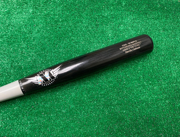 Specs imbedded in the barrel of the MPowered Hard 2 The Core™ Maple Wood Bat - Model C243