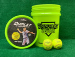 Dudley Thunder Heat NFHS 12" Fastpitch Softballs - 1 Dozen w/ Bucket