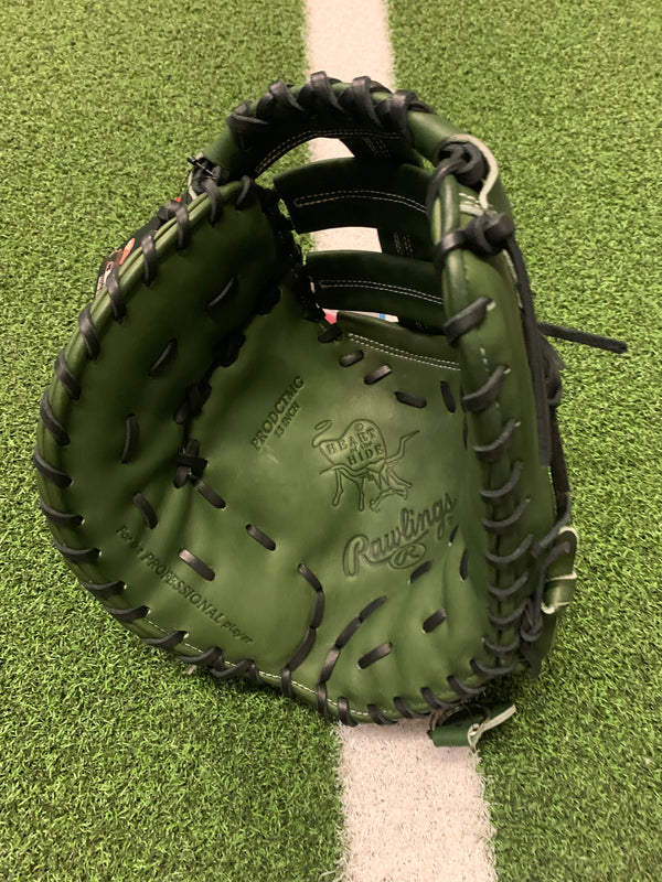 Rawlings Military Green Heart of the Hide 13" PRODCTMG Baseball First Base Mitt - Left hand throw