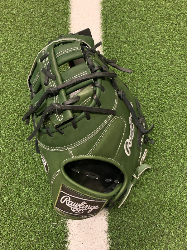 Rawlings Military Green Heart of the Hide 13" PRODCTMG Baseball First Base Mitt - Left hand throw