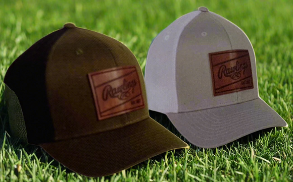 Rawlings Leather Patch Hats