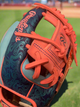 Close-up of the web on the Rawlings Full Custom Heart of the Hide PROR2174-2CBP Baseball Glove