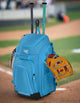 Rawlings Legion 2 Player's Backpack with two bats and two gloves