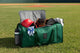 Easton MAV1 Player Duffel Bag, open to show the large compartment storage area