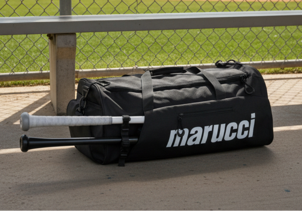 Marucci 2023 Team Utility Duffel Bag with bats