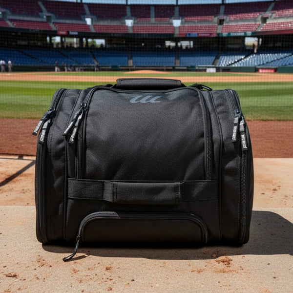 Top view of the Marucci XD Wheeled Duffel