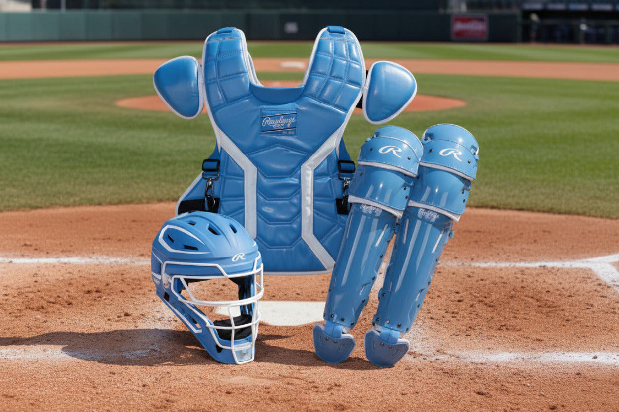 Jambières Baseball Receveur Rawlings Protège-jambes De Catcher Rawlings Mach Series - Taille Intermédiaire - Vert - Neuf Jamais Porté équipement Catcher Intermédiaire Jambières Baseball Receveur Rawlings Protège-jambes De Catcher Rawlings Mach Series - Taille Intermédiaire - Vert - Neuf Jamais Porté équipement Catcher Intermédiaire