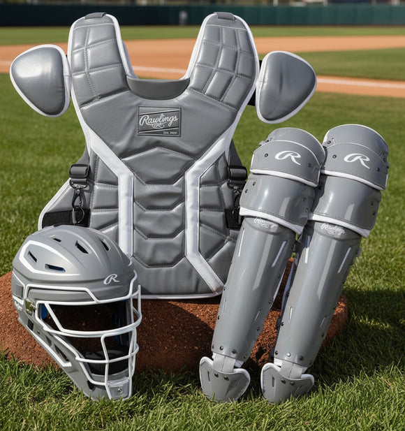 Rawlings MACH™ Pro Series Intermediate Baseball Catchers Set - Graphite