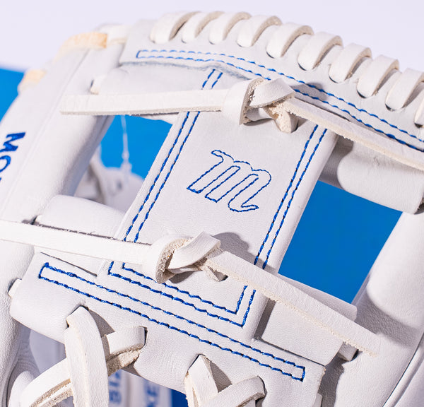 Close-up of the web on the Marucci Nightshift Series Blueprint 43A2 11.5" Baseball Glove