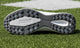 View of the sole of the View of the heels of the Marucci CFT Youth Turf Shoe - White