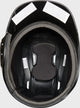 Inside view of the Rawlings MACH Single Ear Left Handed Batting Helmet - Black