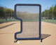 Bullet Front Toss L-Screen (7' x 5') - Navy front view