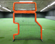 Bullet Combo L-Screen with Overhead Protector (7' x 7') - Orange